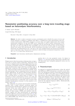 Nanometer positioning accuracy over a long term traveling stage