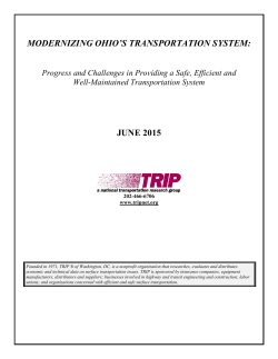 Modernizing Ohio`s Transportation System
