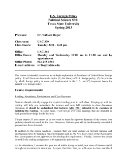 International Conflict and Security