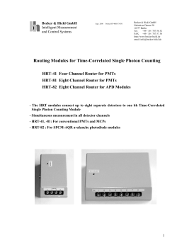 Routing Modules for Time-Correlated Single Photon Counting