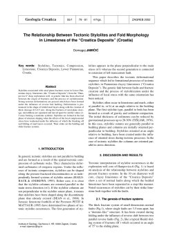 The Relationship Between Tectonic Stylolites and Fold Morphology