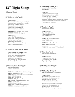12th Night Songs