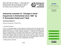 Changes in flood frequencies in Switzerland since 1500