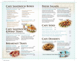 Catering Menu
