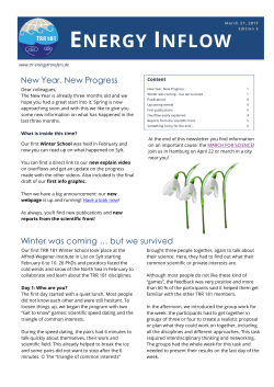 energy inflow - Energy transfers in Atmosphere and Ocean