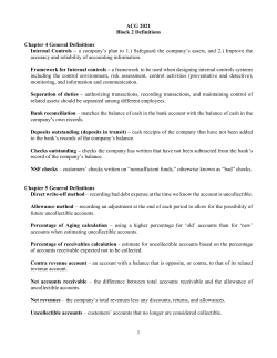 1 ACG 2021 Block 2 Definitions Chapter 4 General