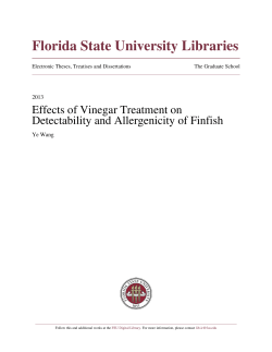 Effects Of Vinegar Treatment On Detectivity And
