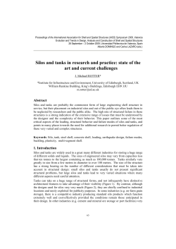 Silos and tanks in research and practice: state of the art and current