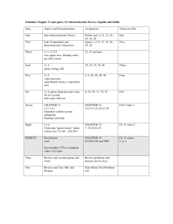 Schedule and Practice Test