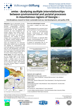 amies - Analysing multiple interrelationships between environmental