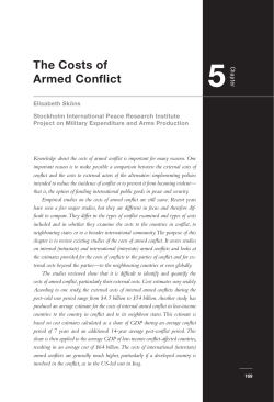 The Costs of Armed Conflict - About conflictrecovery.org