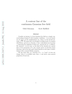 A contour line of the continuum Gaussian free field