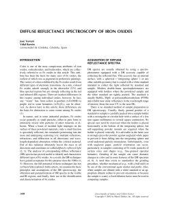 diffuse reflectance spectroscopy of iron oxides