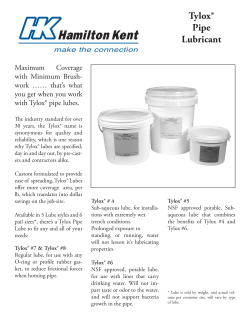Tylox&reg; Pipe Lubricant - Shaw Precast Solutions