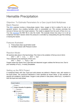 Hematite Precipitation