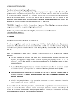 mitigating circumstances