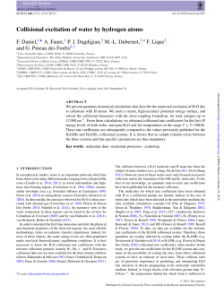 Collisional excitation of water by hydrogen atoms