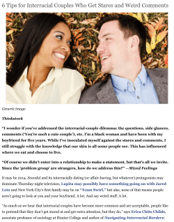 6 Tips for Interracial Couples Who Get Stares and Weird Comments