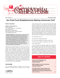 Are Fast-Food Establishments Making