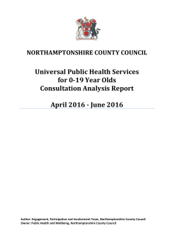 Universal Public Health Services for 0