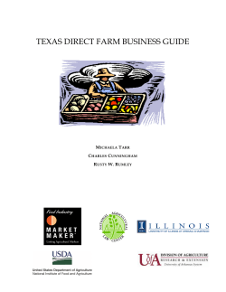 texas direct farm business guide - The National Agricultural Law
