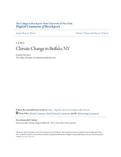 Climate Change in Buffalo, NY - Digital Commons @Brockport