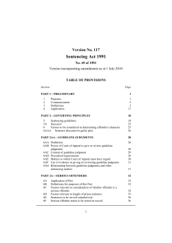 Sentencing Act 1991 - Victorian Legislation