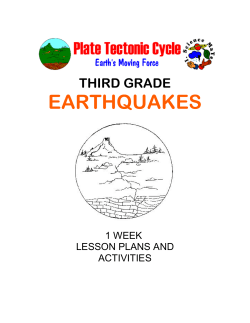 THIRD GRADE EARTHQUAKES