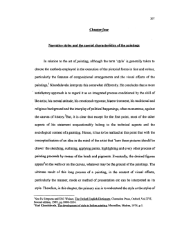 Chapter four Narrative styles and the special charactetis`tics of the