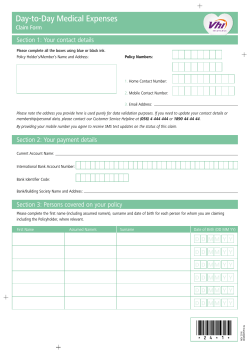 Day-to-Day Medical Expenses