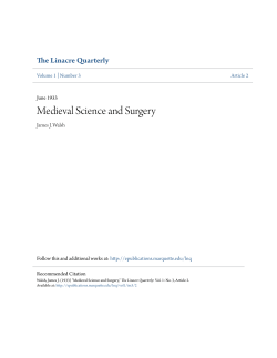 Medieval Science and Surgery - e