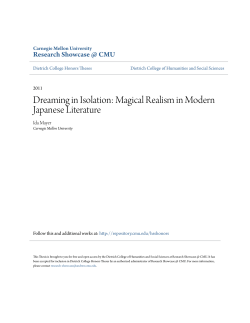Dreaming in Isolation: Magical Realism in Modern Japanese Literature