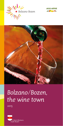 Bolzano/Bozen, the wine town