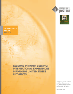 Lessons in Truth-Seeking: International Experiences Informing
