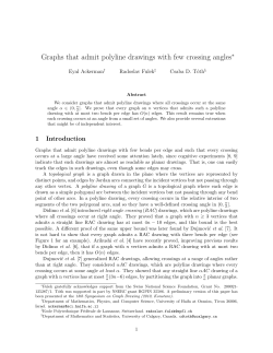 Graphs that admit polyline drawings with few crossing angles