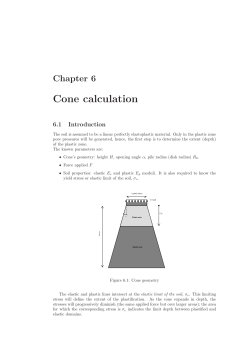 Cone calculation