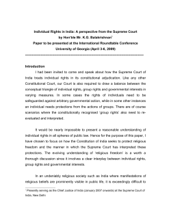 Individual Rights in India
