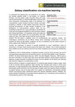 Galaxy classification via machine learning