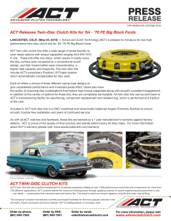 the PDF here. - Advanced Clutch Technology