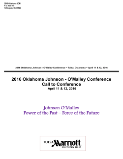 2016 Oklahoma Johnson-O`Malley Conference