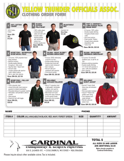 Apparel - Yellow Thunder Officials Association