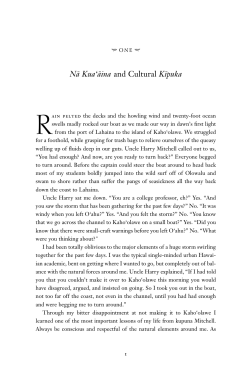 Na Kuaaina, Chapter 1. McGregor.