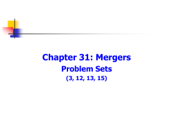 Chapter 31: Mergers - AUEB e
