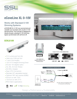 ECVLX10V Sell Sheet - Solid State Luminaires