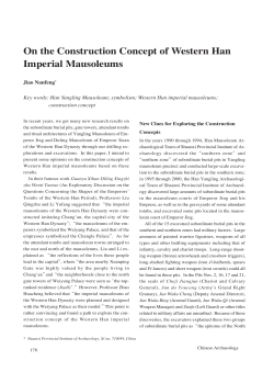 On the Construction Concept of Western Han Imperial Mausoleums