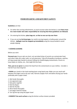 FOOD HYGIENE AND KITCHEN SAFETY