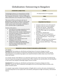 Globalization: Outsourcing to Bangalore