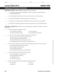 netw rks Lesson Quiz 26-2
