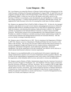 Lynn C. Simpson - Federal News Radio