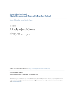 A Reply to Jamal Greene - Digital Commons @ Boston College Law